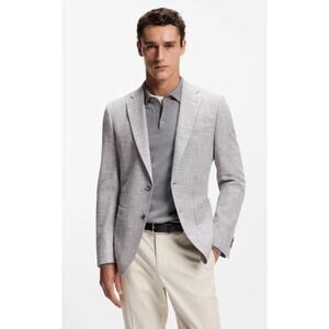 Hugo BOSS Men's Cotton Linen Regular Fit Sport Coat Blazer, Size 40R, Like New